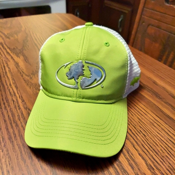 Mossy Oak Bright Green Neon Adjustable Mesh Structured Adult Baseball Cap - Picture 1 of 10